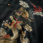DOUBLE DRAGON OVERPRINT CREPE SHIRT / BLACK