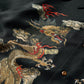 DOUBLE DRAGON OVERPRINT CREPE SHIRT / BLACK
