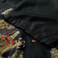 DOUBLE DRAGON OVERPRINT CREPE SHIRT / BLACK