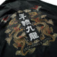 DOUBLE DRAGON OVERPRINT CREPE SHIRT / BLACK