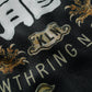 DOUBLE DRAGON OVERPRINT CREPE SHIRT / BLACK