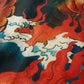 DOWNHILL TIGER & DRAGON" OVERPRINT CREPE SHIRT / ORIGIN