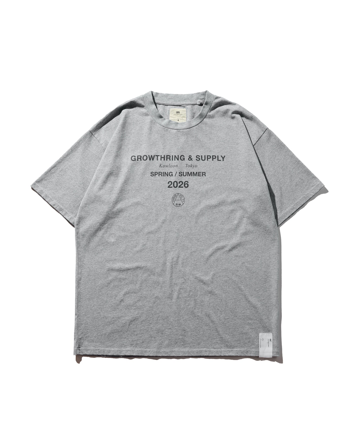 2026 CREW TEE SET 03 (SET OF 2 PIECES) / Grey+White