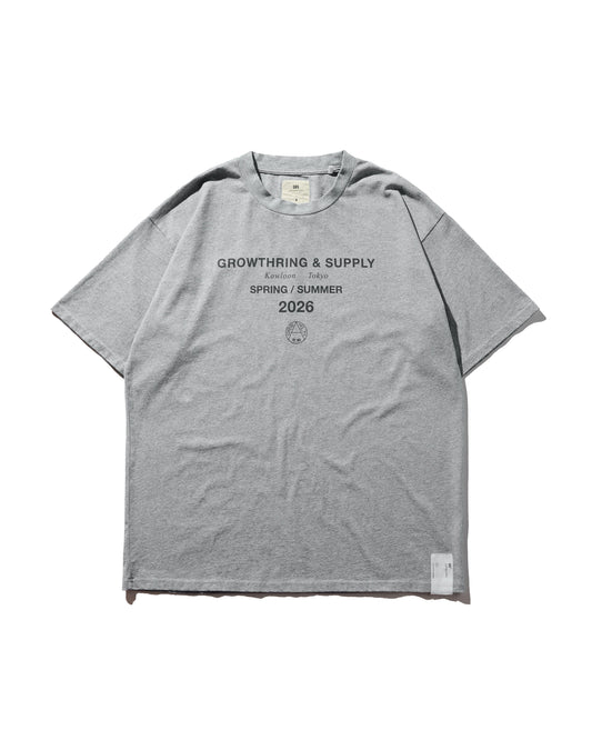 2026 CREW TEE SET 03 (SET OF 2 PIECES) / Grey+White