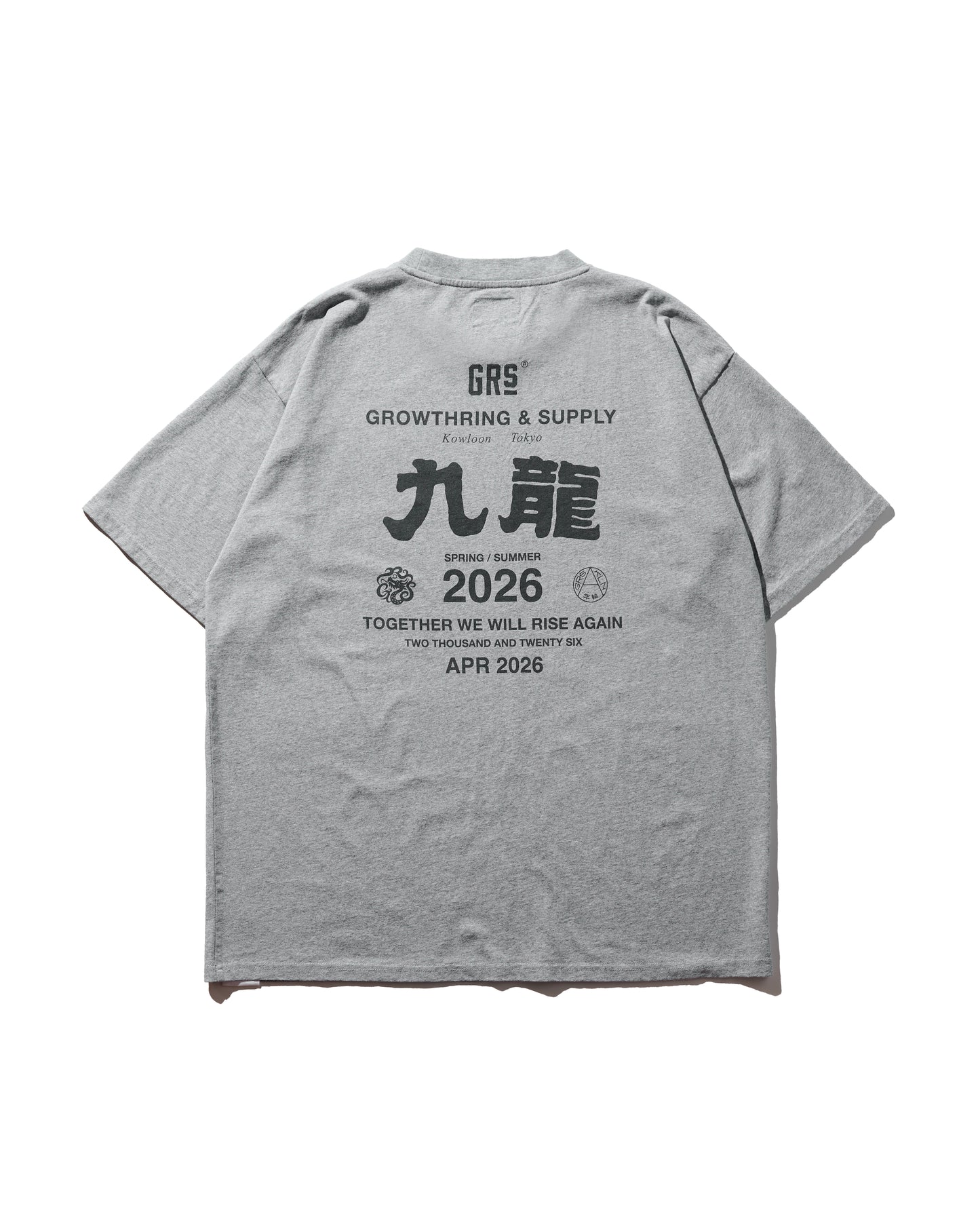 2026 CREW TEE SET 03 (SET OF 2 PIECES) / Grey+White