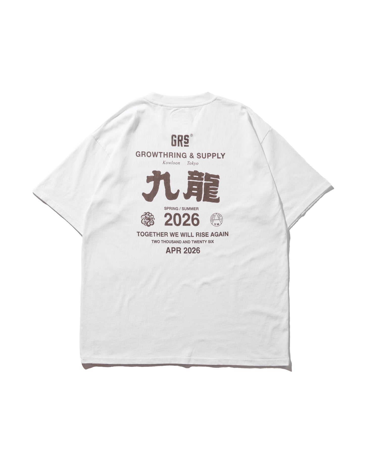2026 CREW TEE SET 03 (SET OF 2 PIECES) / Grey+White