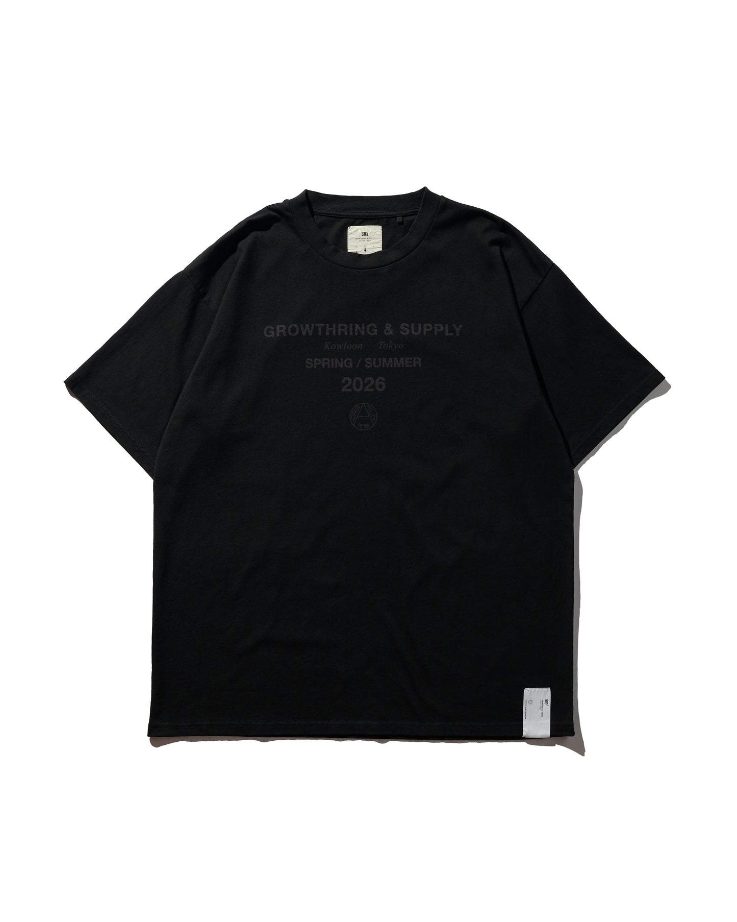 2026 CREW TEE SET 02 (SET OF 2 PIECES) / Black+Grey