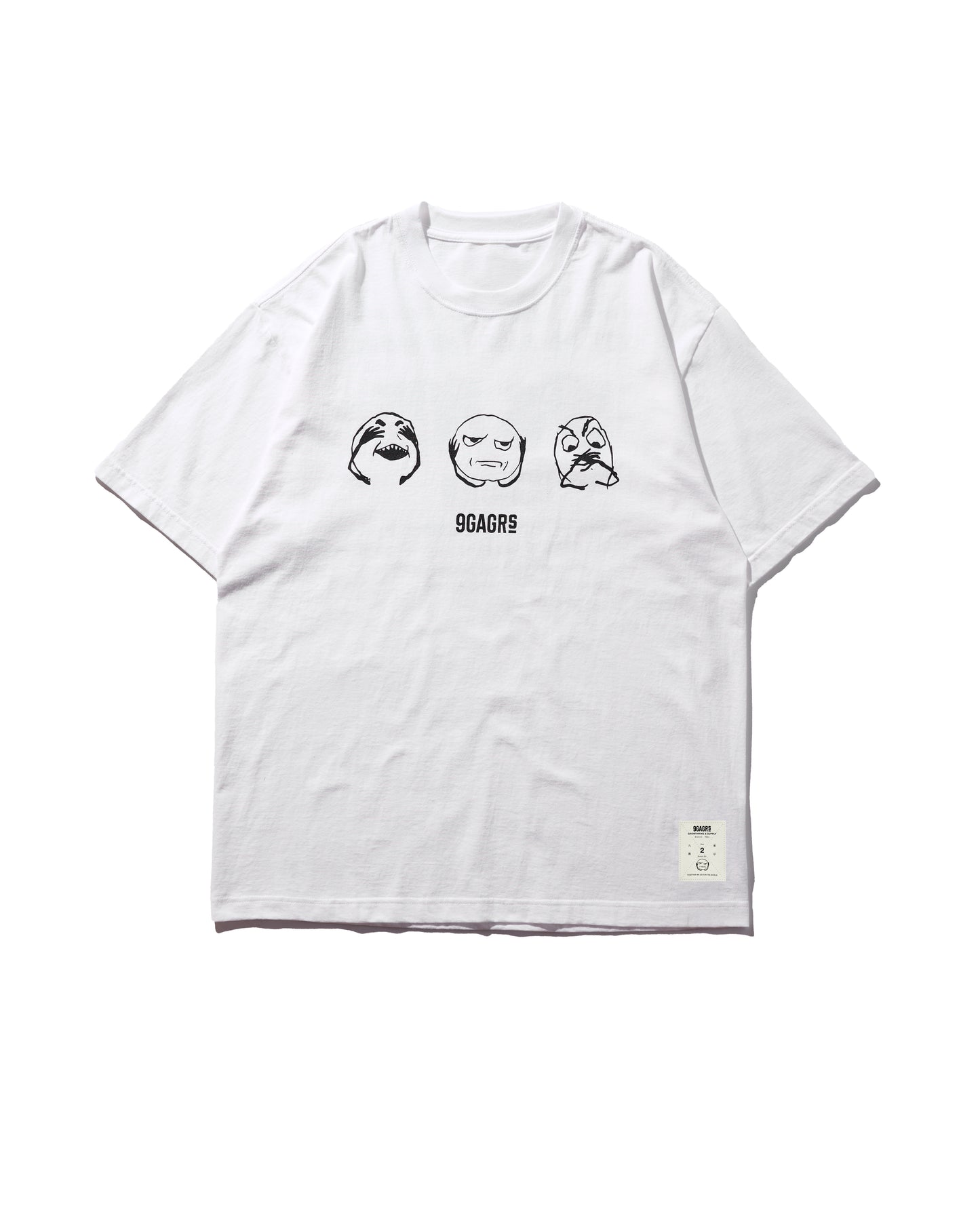 9GAG x GRS crew t-shirt - White