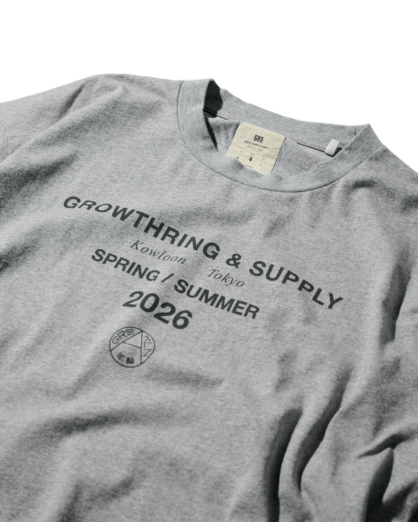 2026 CREW TEE SET 02 (SET OF 2 PIECES) / Black+Grey
