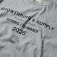 2026 CREW TEE SET 02 (SET OF 2 PIECES) / Black+Grey