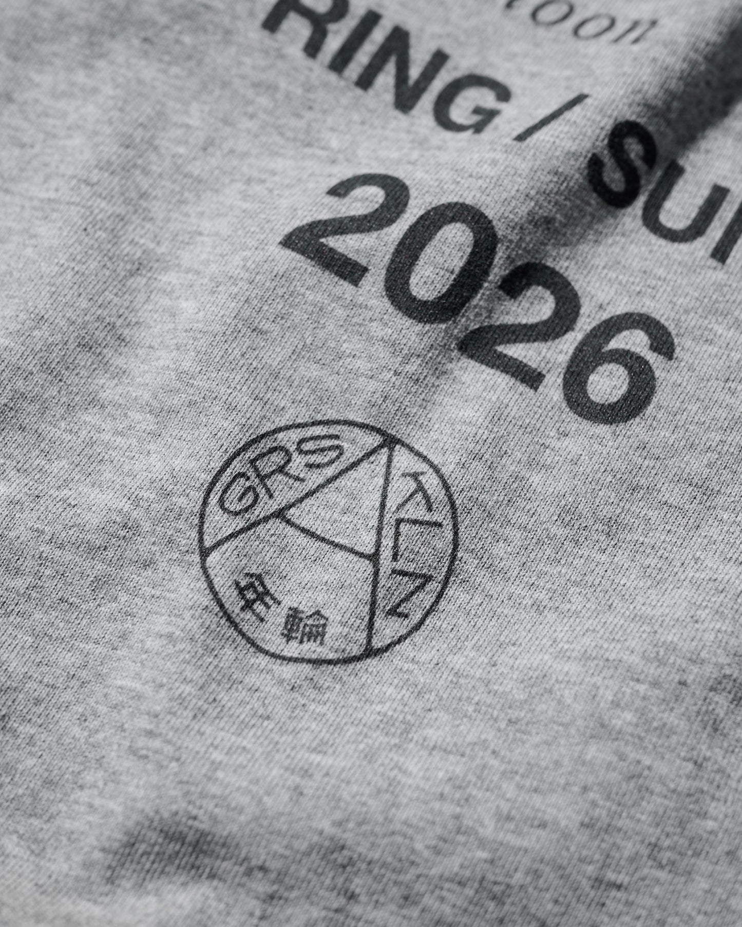 2026 CREW TEE SET 02 (SET OF 2 PIECES) / Black+Grey
