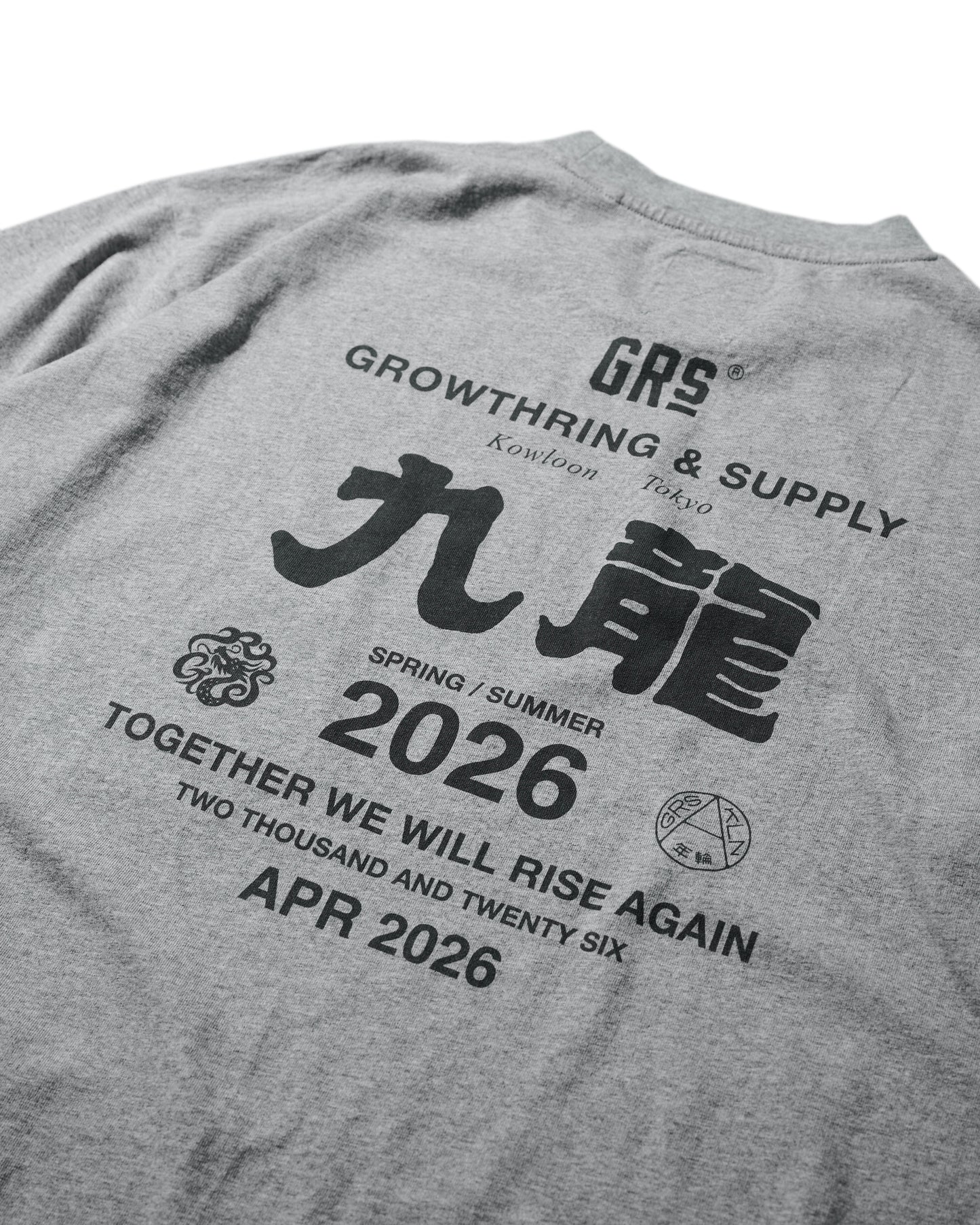 2026 CREW TEE SET 02 (SET OF 2 PIECES) / Black+Grey