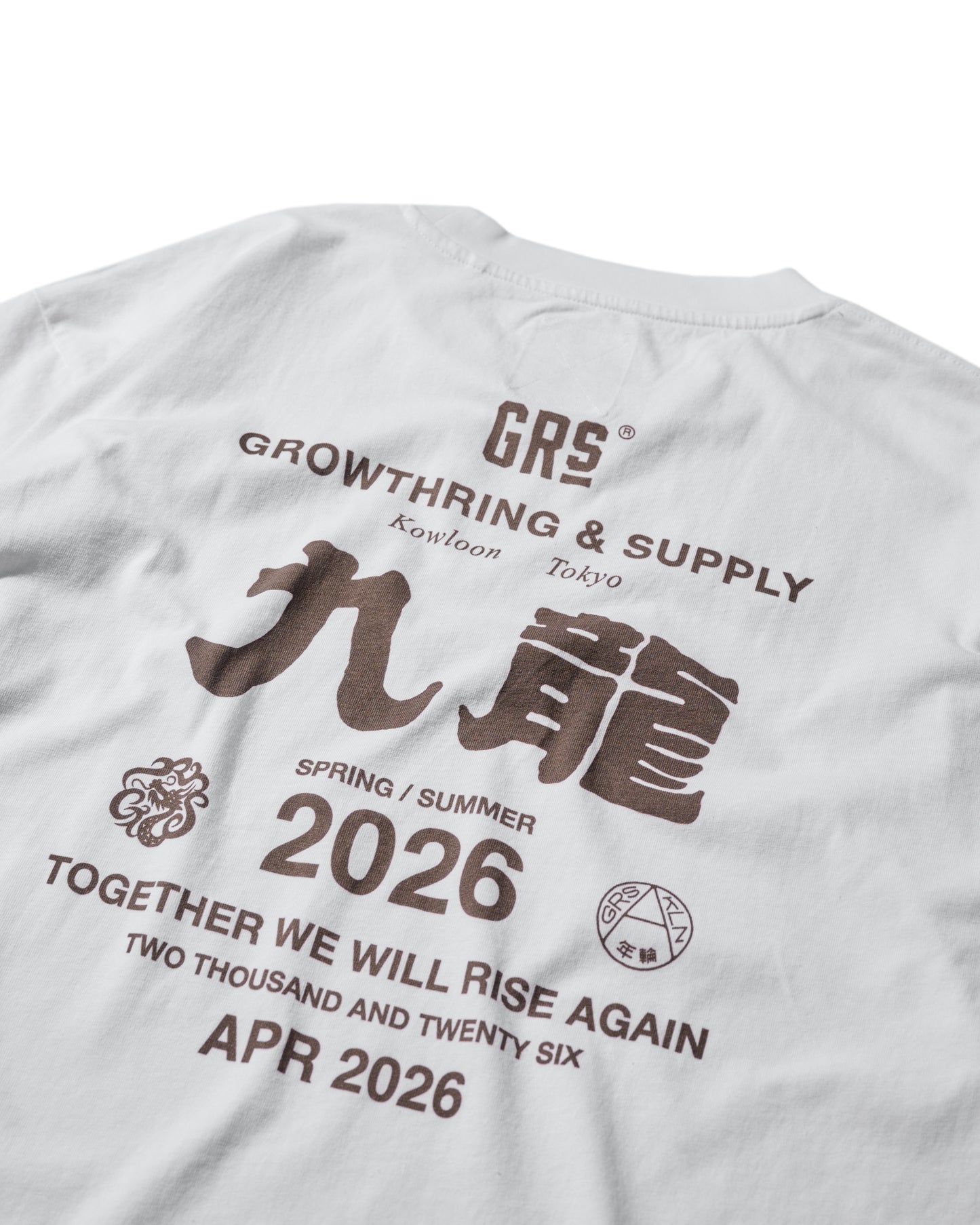 2026 CREW TEE SET 03 (SET OF 2 PIECES) / Grey+White