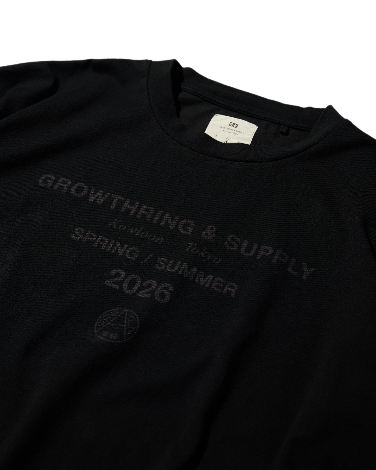 2026 CREW TEE SET 02 (SET OF 2 PIECES) / Black+Grey