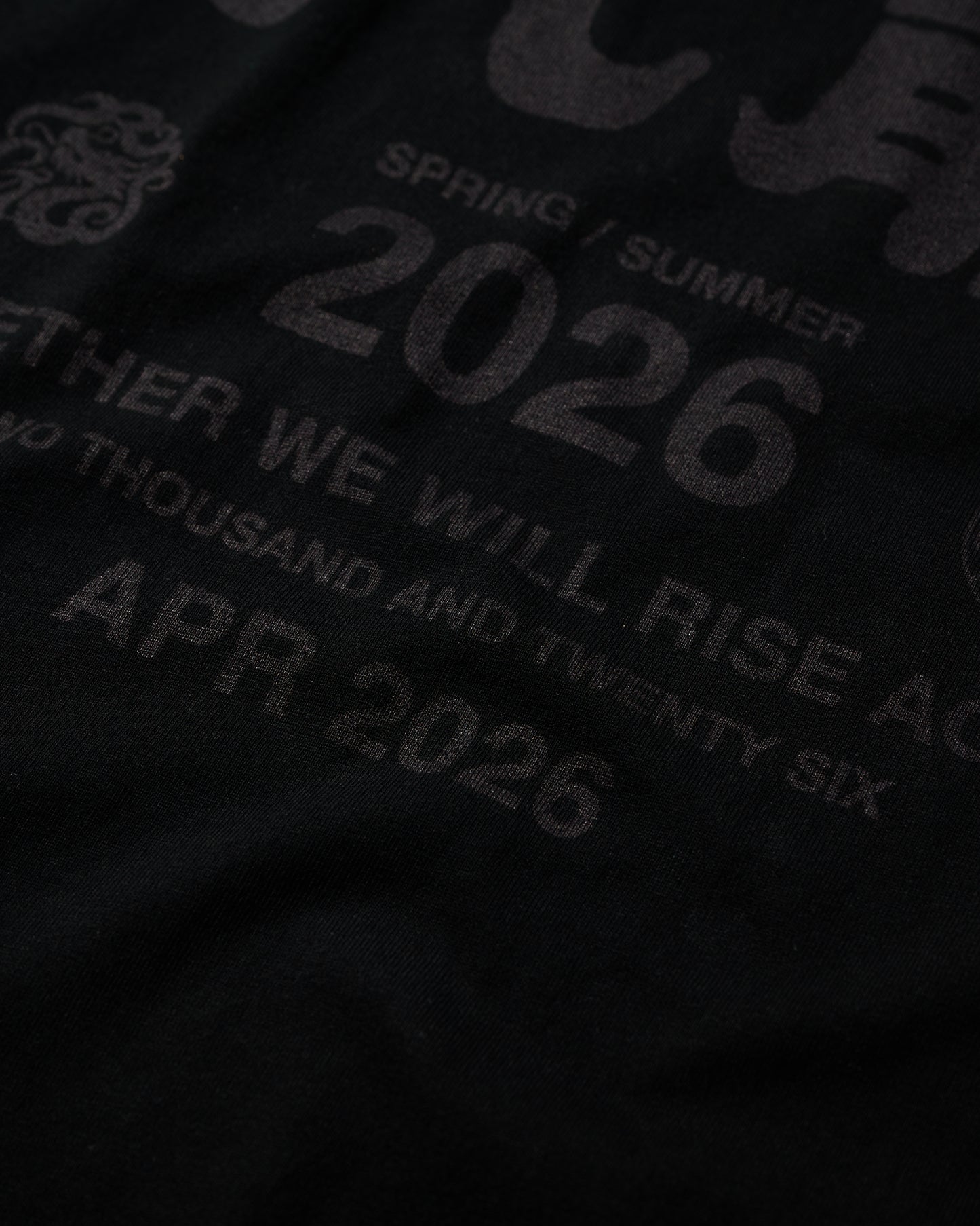 2026 CREW TEE SET 02 (SET OF 2 PIECES) / Black+Grey
