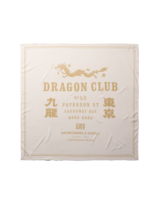 GRS DRAGON CLUB BANDANA / WHITE
