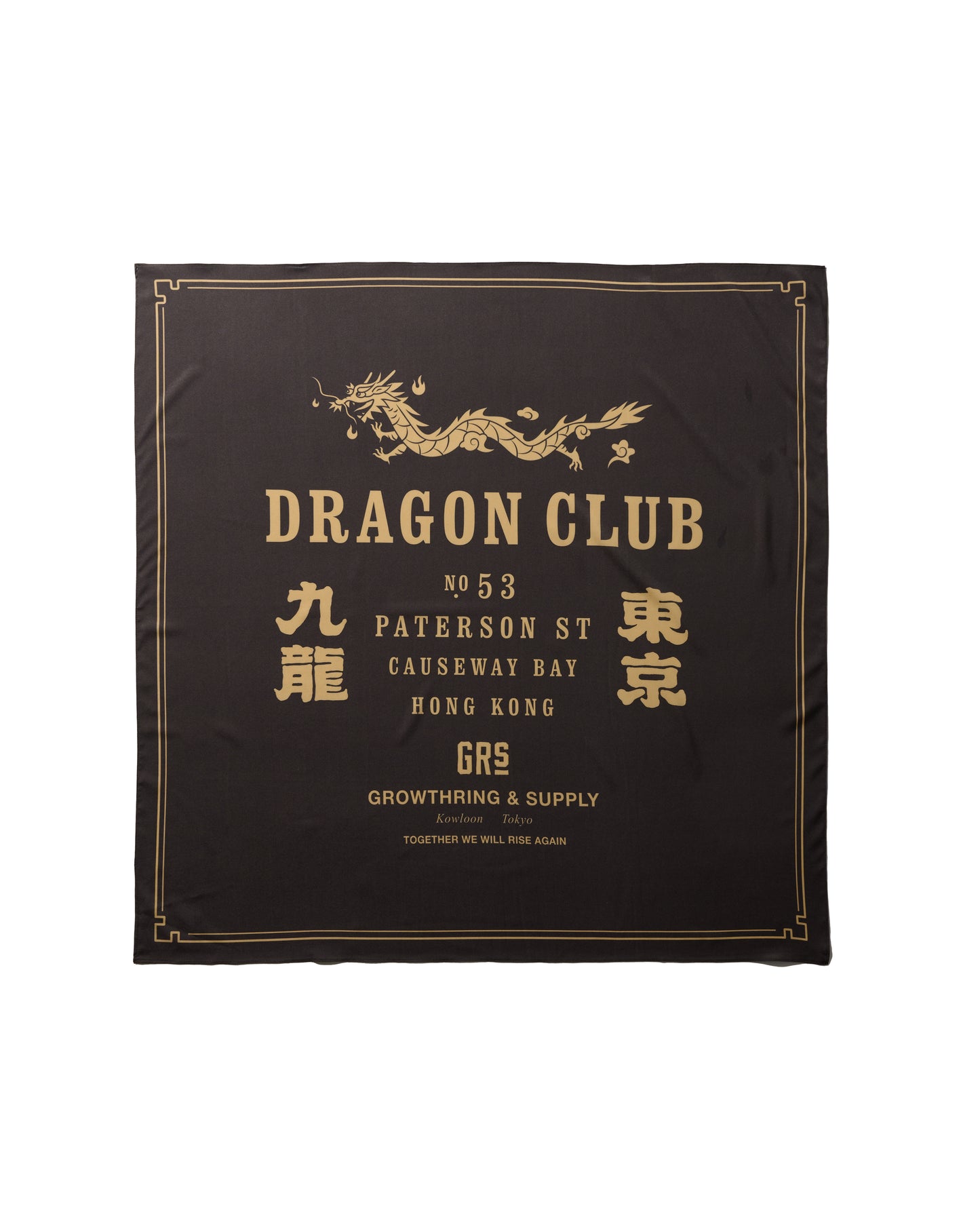 GRS DRAGON CLUB BANDANA / BLACK