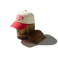 SHIBUYA MELTDOWN EMBROIDERY CAP / RED & CREAM