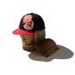 EMBROIDERY PATCH CAP / RED & BLACK
