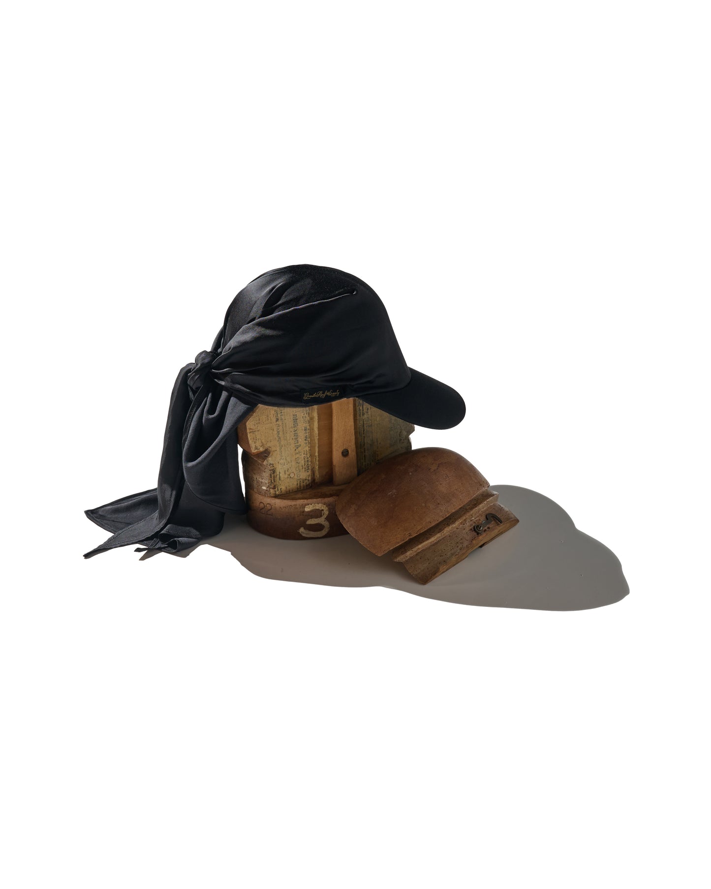 GRS SILK BANDANA CAP / BLACK