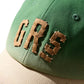 SUN FADED DISTRESSED “GRS” TWO TONE CAP / MUSTARD & GREEN