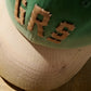 SUN FADED DISTRESSED “GRS” TWO TONE CAP / MUSTARD & GREEN
