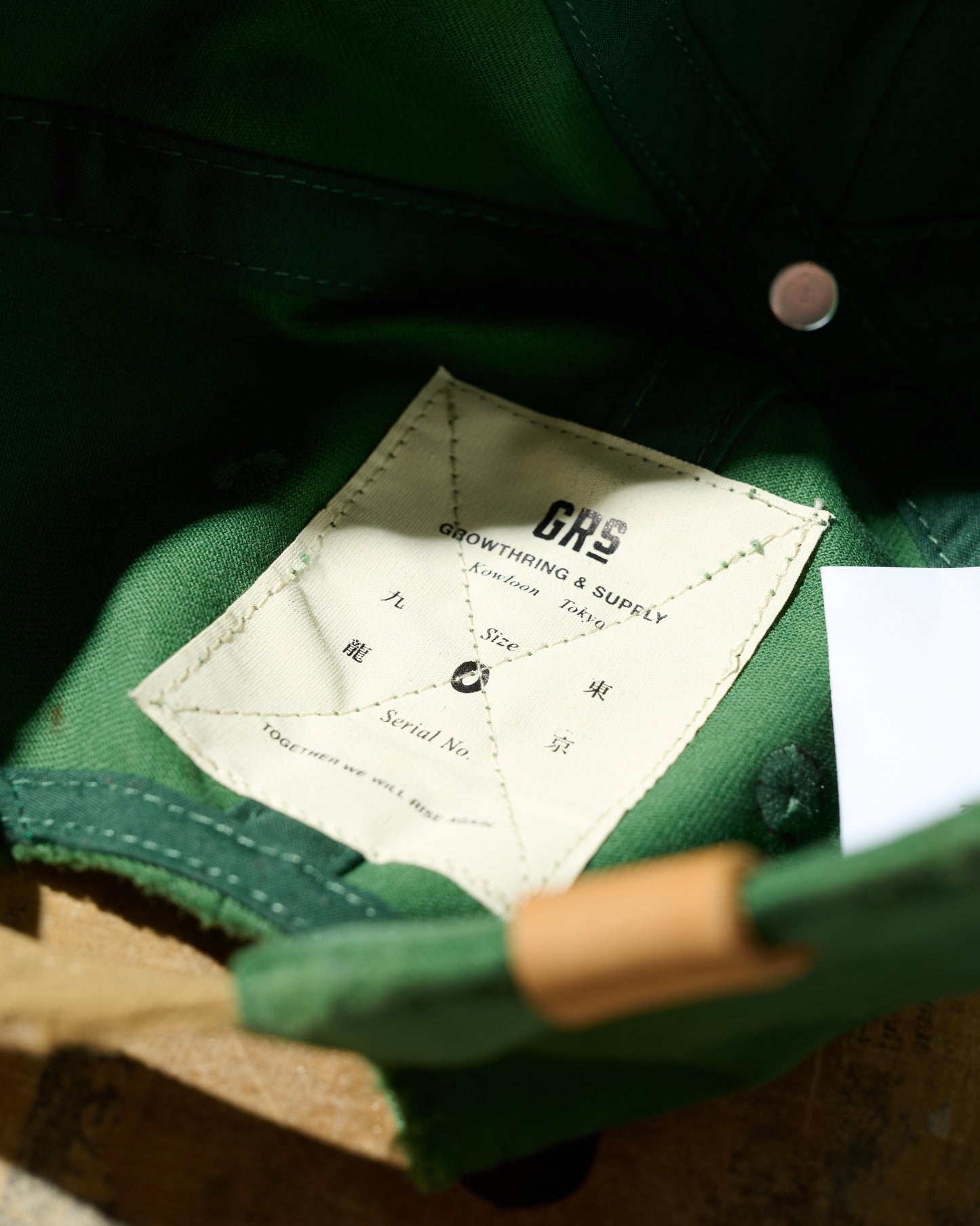 SUN FADED DISTRESSED “GRS” TWO TONE CAP / MUSTARD & GREEN