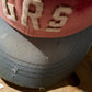 SUN FADED DISTRESSED “GRS” TWO TONE CAP / OLIVE & RED