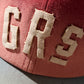 SUN FADED DISTRESSED “GRS” TWO TONE CAP / OLIVE & RED
