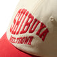 SHIBUYA MELTDOWN EMBROIDERY CAP / RED & CREAM