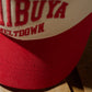 SHIBUYA MELTDOWN EMBROIDERY CAP / RED & CREAM