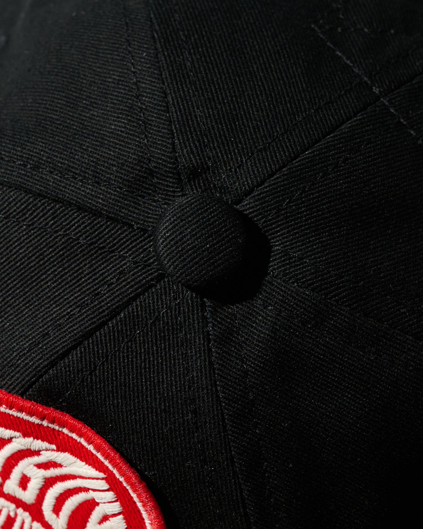 EMBROIDERY PATCH CAP / RED & BLACK