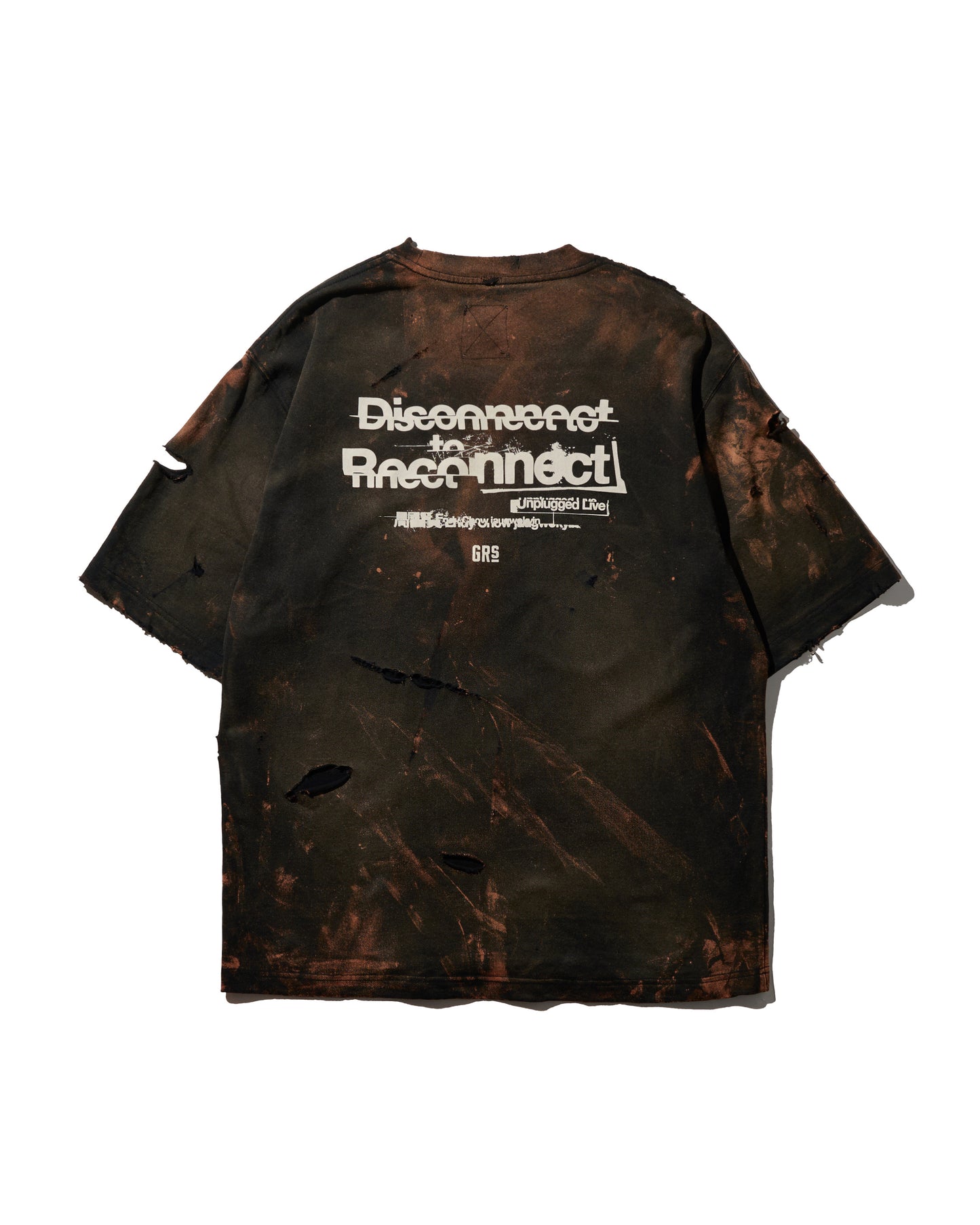 [PRE-ORDER] Disconnect To... Reconnect Unplugged Live X GRS SUN FADED DISTRESSED TEE / BLACK