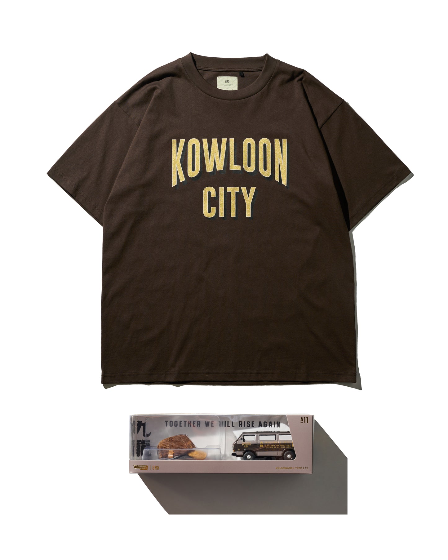 GRS X TARMAC WORKS “KOWLOON CITY” TEE + 1/64 VOLKSWAGEN T3 VAN VW / SPECIAL EDITION