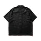 DOUBLE DRAGON OVERPRINT CREPE SHIRT / MONO BLACK