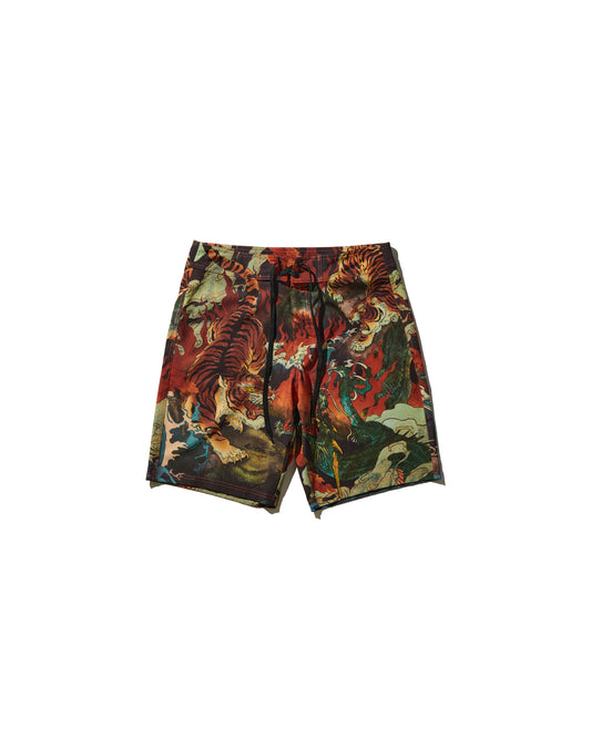 DOWNHILL TIGER & DRAGON SWIM SHORTS / ORIGIN