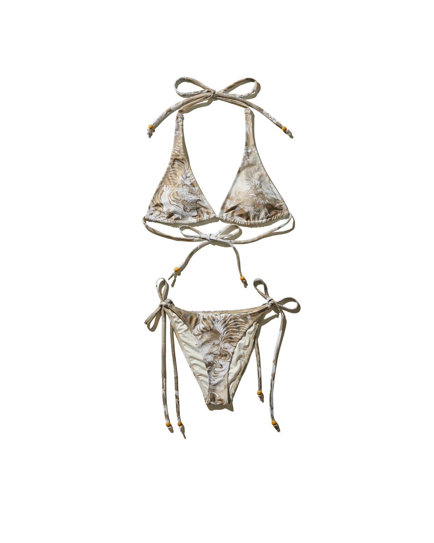 DOWNHILL TIGER & DRAGON BIKINI SET / BEIGE