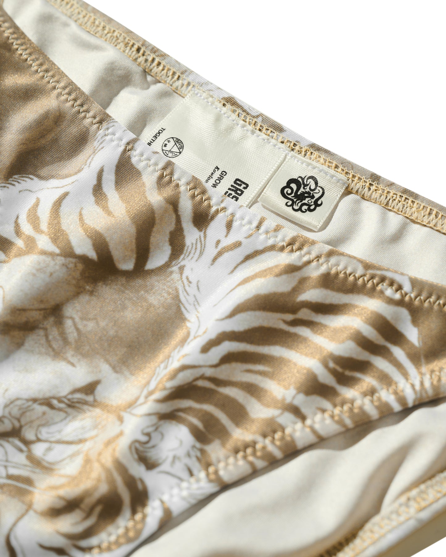 DOWNHILL TIGER & DRAGON BIKINI SET / BEIGE