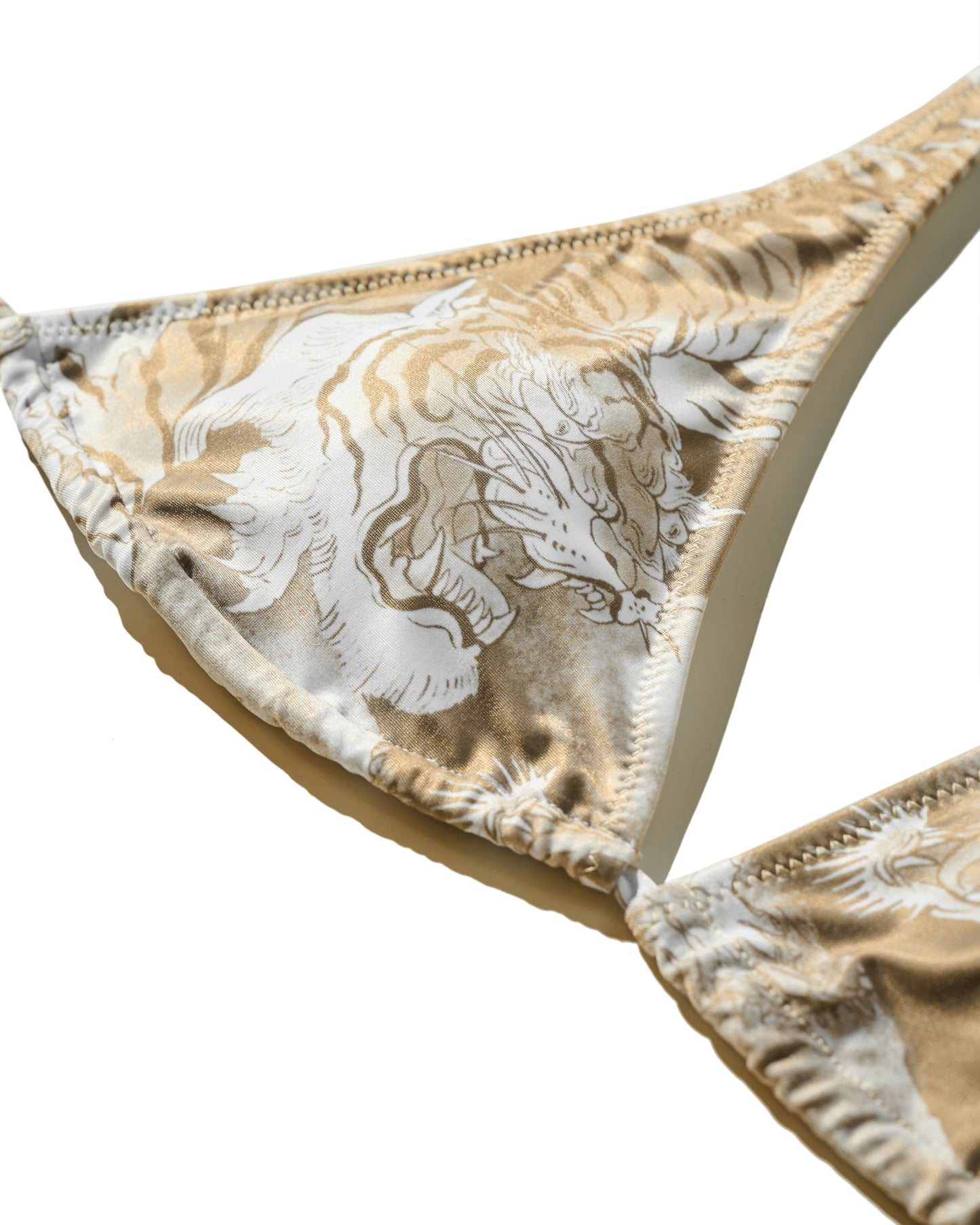 DOWNHILL TIGER & DRAGON BIKINI SET / BEIGE