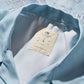 DOUBLE DRAGON OVERPRINT CREPE SHIRT / SEASIDE BLUE