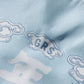 DOUBLE DRAGON OVERPRINT CREPE SHIRT / SEASIDE BLUE