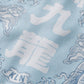 DOUBLE DRAGON OVERPRINT CREPE SHIRT / SEASIDE BLUE