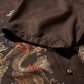 DOUBLE DRAGON OVERPRINT CREPE SHIRT / BROWN