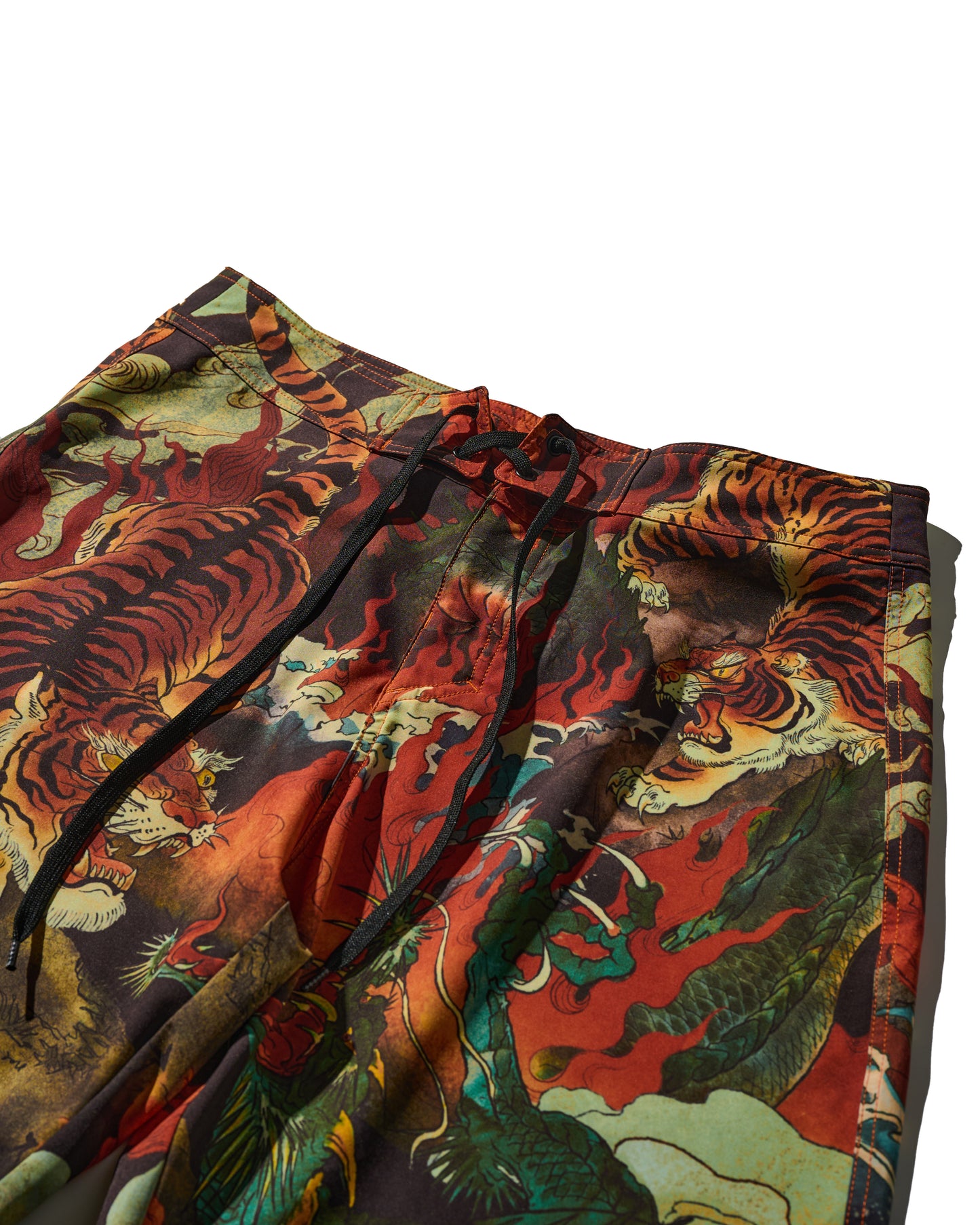 DOWNHILL TIGER & DRAGON SWIM SHORTS / ORIGIN