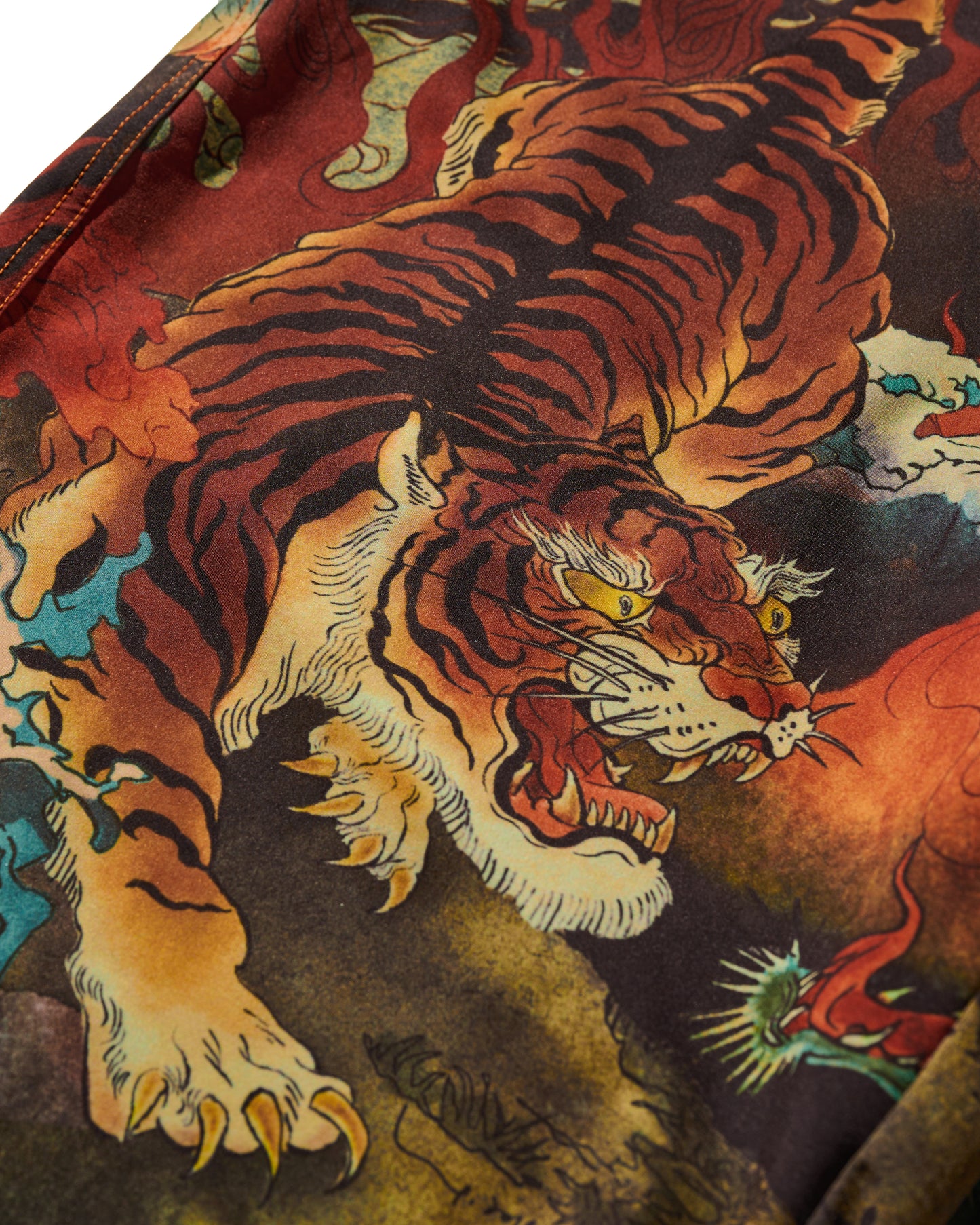 DOWNHILL TIGER & DRAGON SWIM SHORTS / ORIGIN