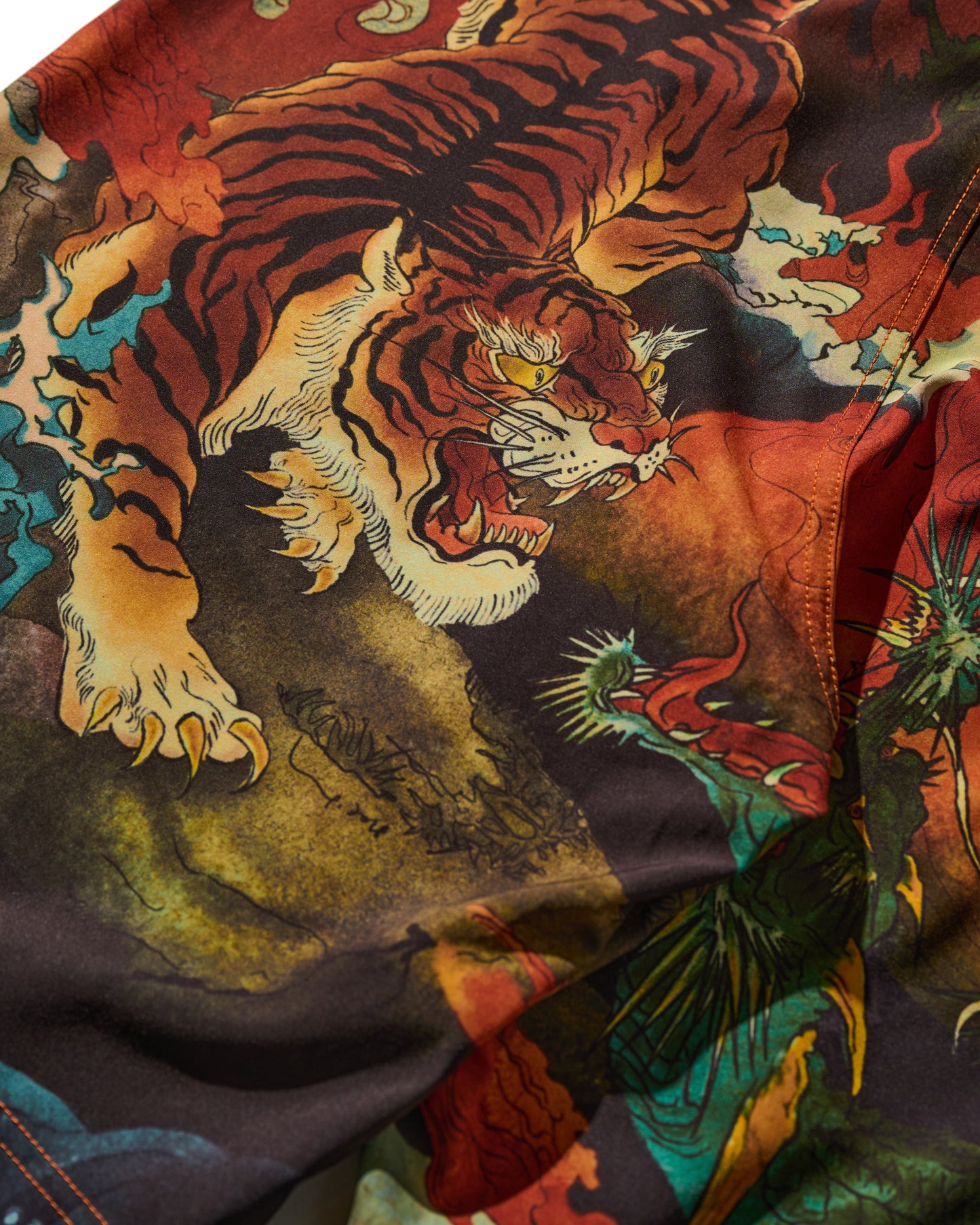 DOWNHILL TIGER & DRAGON SWIM SHORTS / ORIGIN