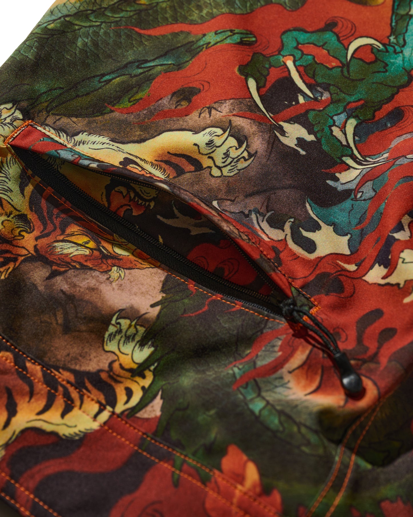 DOWNHILL TIGER & DRAGON SWIM SHORTS / ORIGIN