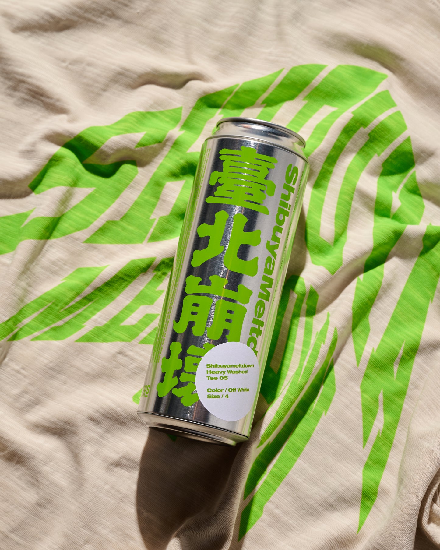 GRS X SHIBUYAMELTDOWN BEER CAN COMPRESSED TEE / 臺北崩壞 TYPE 1