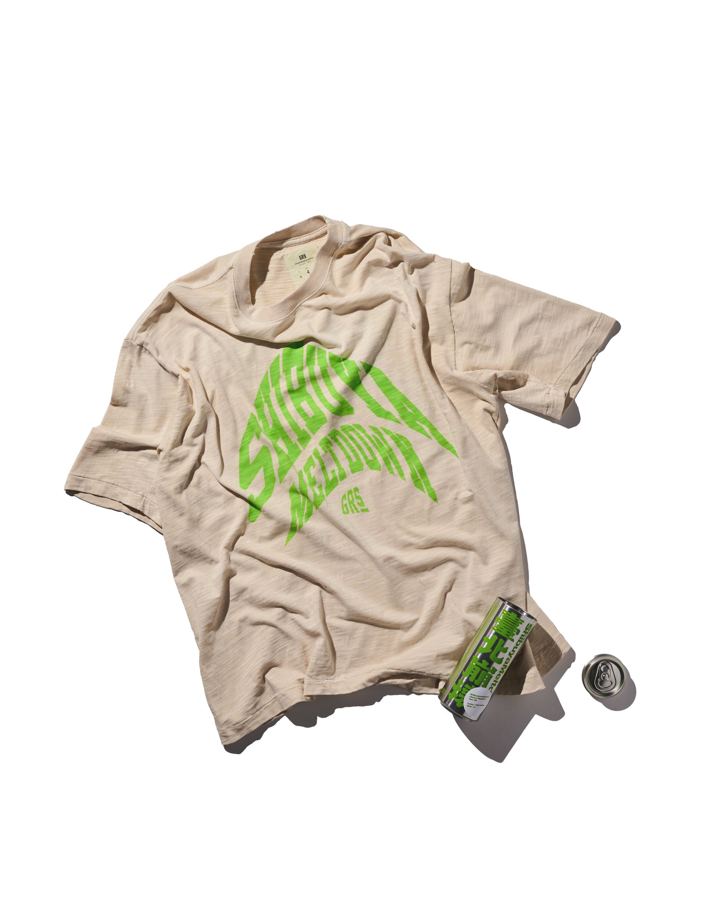 GRS X SHIBUYAMELTDOWN BEER CAN COMPRESSED TEE / 臺北崩壞 TYPE 1