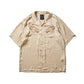 KOWLOON WALLED CITY SILK SHIRT / DESERT BEIGE